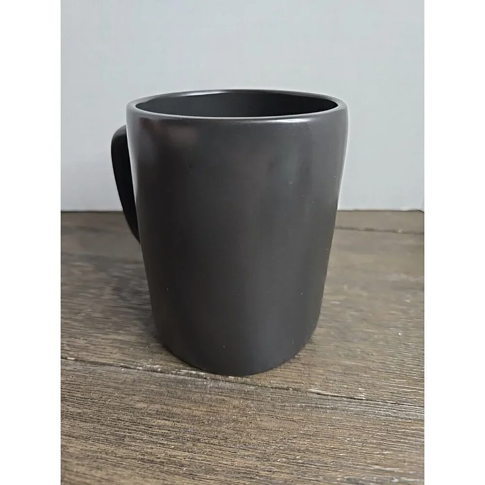 Rae Dunn Magenta Artisan Yours Ceramic Mug Black White Writing